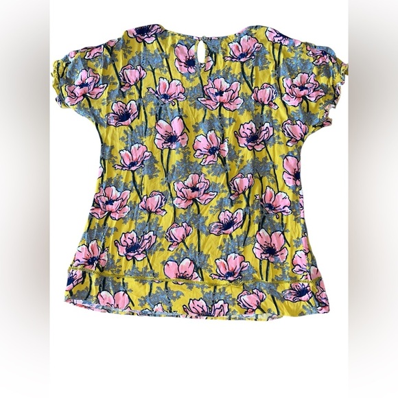 Anthropologie Daniel Rainn Top Olivette Pintucked Floral Flowy Tunic Blouse 2X - Picture 10 of 15